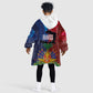 Haiti Coat Of Arms Map Dashiki Kid Wearable Blanket Hoodie Vibrant Caribbean Heritage