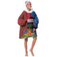 Haiti Coat Of Arms Map Dashiki Kid Wearable Blanket Hoodie Vibrant Caribbean Heritage