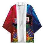 Haiti Coat Of Arms Map Dashiki Kimono Vibrant Caribbean Heritage