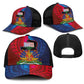Haiti Coat Of Arms Map Dashiki Mesh Trucker Cap Vibrant Caribbean Heritage