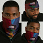 Haiti Coat Of Arms Map Dashiki Neck Gaiter Vibrant Caribbean Heritage