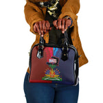 Haiti Coat Of Arms Map Dashiki Shoulder Handbag Vibrant Caribbean Heritage