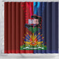Haiti Coat Of Arms Map Dashiki Shower Curtain Vibrant Caribbean Heritage