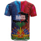 Haiti Coat Of Arms Map Dashiki T shirt Vibrant Caribbean Heritage