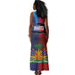 Haiti Coat Of Arms Map Dashiki Tank Maxi Dress Vibrant Caribbean Heritage
