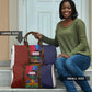Haiti Coat Of Arms Map Dashiki Travel Bag Vibrant Caribbean Heritage