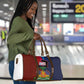 Haiti Coat Of Arms Map Dashiki Travel Bag Vibrant Caribbean Heritage