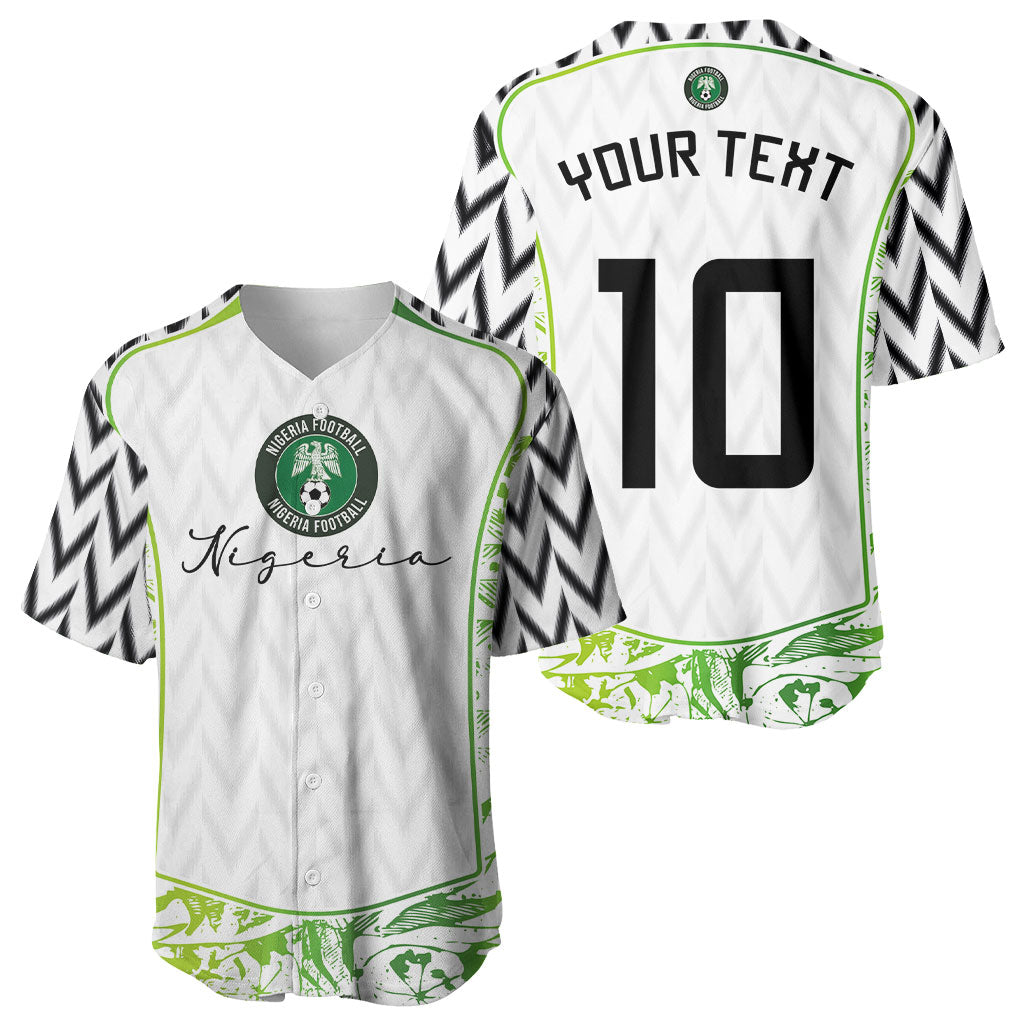Nigeria National Football Custom Baseball Jersey Blokecore T90 Sporty Style
