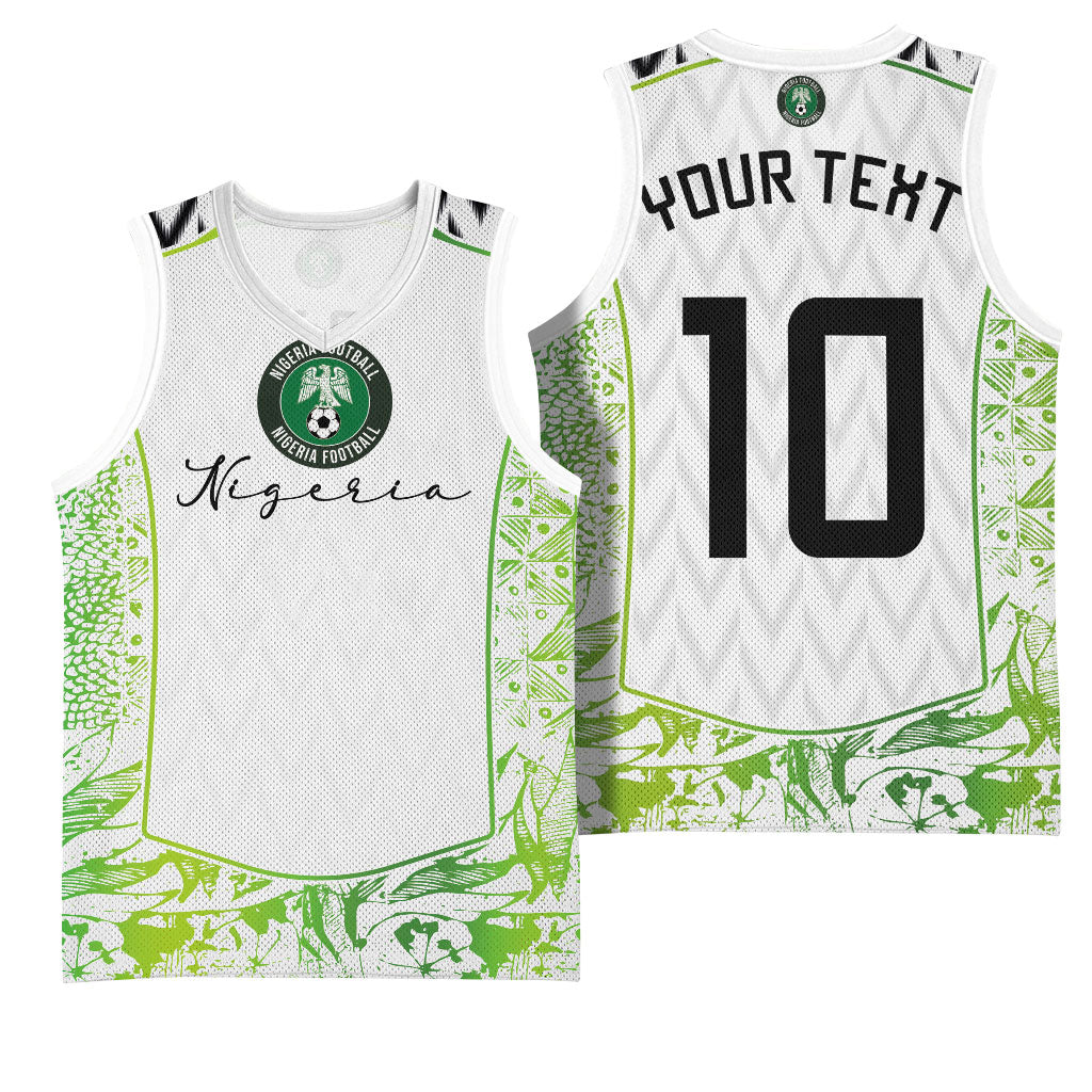 Nigeria National Football Custom Basketball Jersey Blokecore T90 Sporty Style
