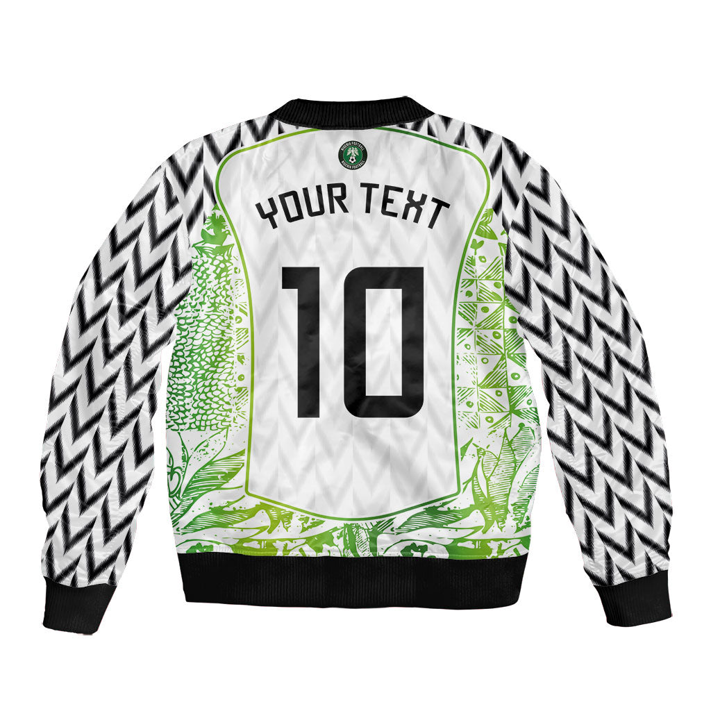 Nigeria National Football Custom Bomber Jacket Blokecore T90 Sporty Style