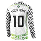 Nigeria National Football Custom Button Sweatshirt Blokecore T90 Sporty Style