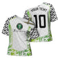 Nigeria National Football Custom Cross Shoulder Shirt Blokecore T90 Sporty Style