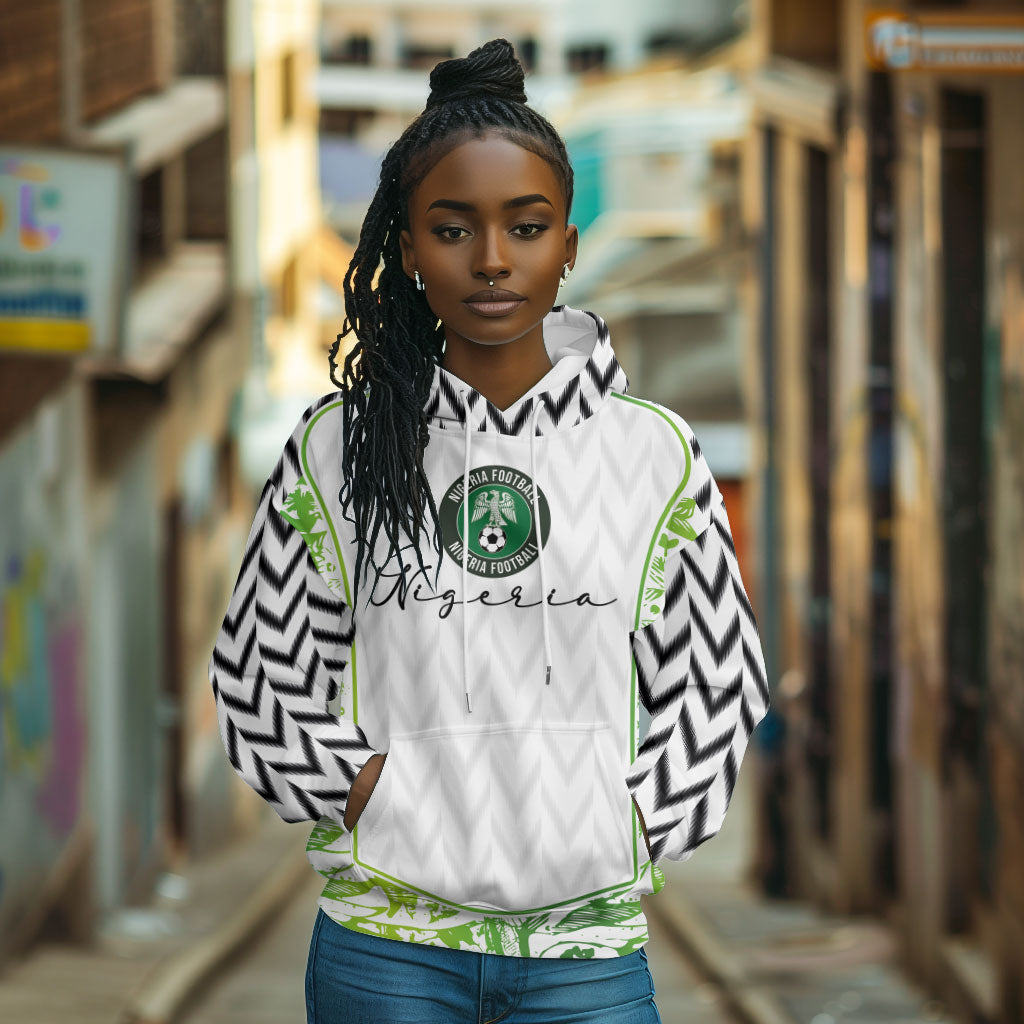 Nigeria National Football Custom Hoodie Blokecore T90 Sporty Style