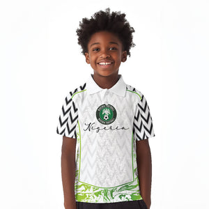 Nigeria National Football Custom Kid Polo Shirt Blokecore T90 Sporty Style