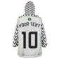 Nigeria National Football Custom Kid Wearable Blanket Hoodie Blokecore T90 Sporty Style