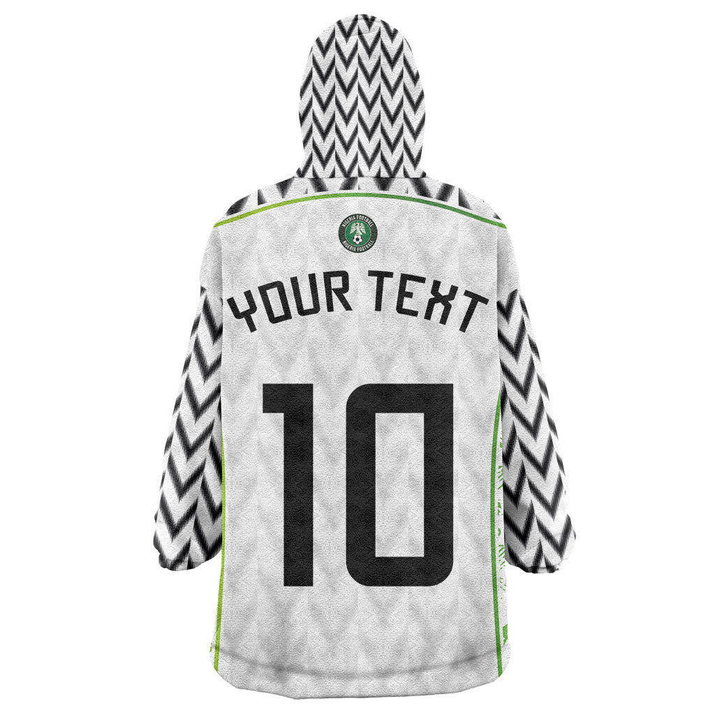 Nigeria National Football Custom Kid Wearable Blanket Hoodie Blokecore T90 Sporty Style