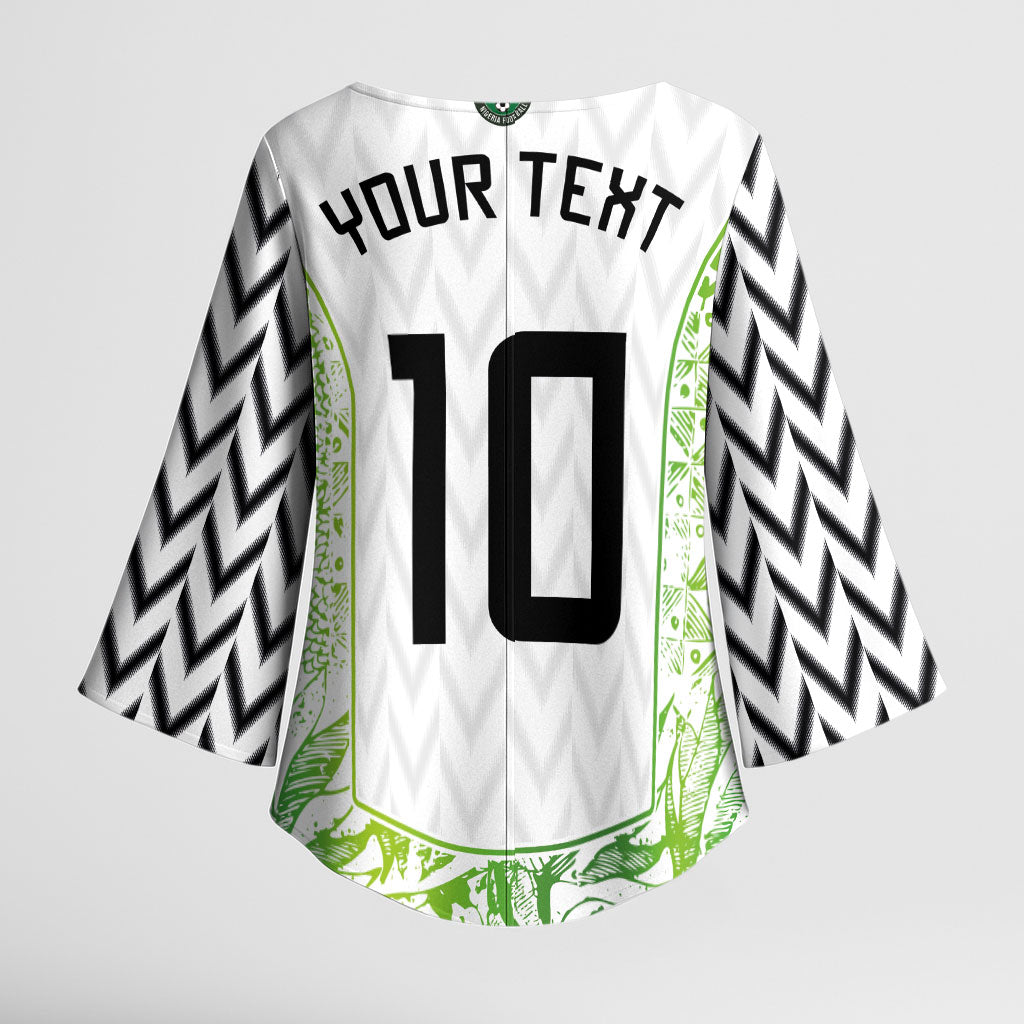 Nigeria National Football Custom Kimono Sleeve Blouse Blokecore T90 Sporty Style