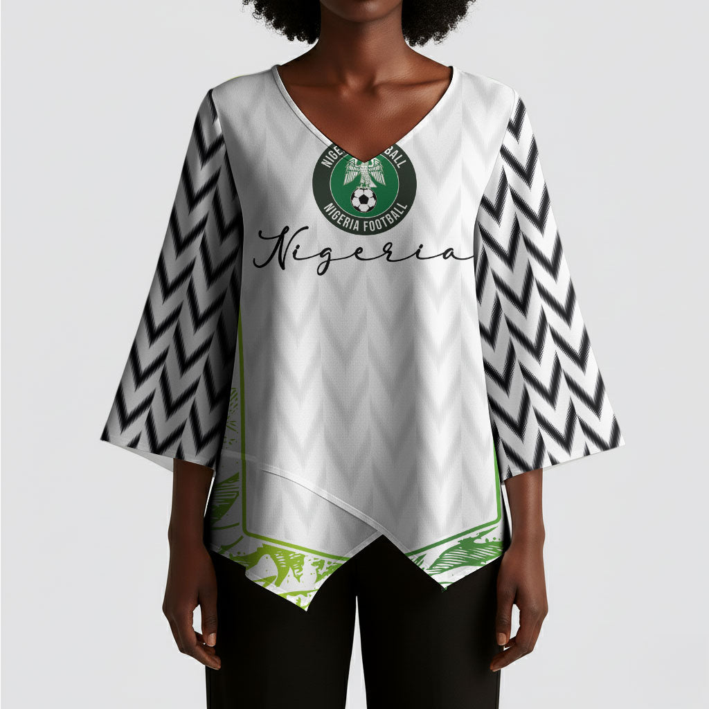 Nigeria National Football Custom Kimono Sleeve Blouse Blokecore T90 Sporty Style