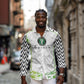 Nigeria National Football Custom Long Sleeve Button Shirt Blokecore T90 Sporty Style