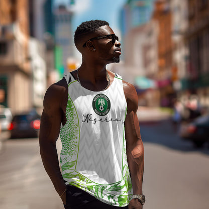 Nigeria National Football Custom Men Tank Top Blokecore T90 Sporty Style