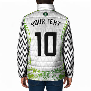 Nigeria National Football Custom Padded Jacket Blokecore T90 Sporty Style