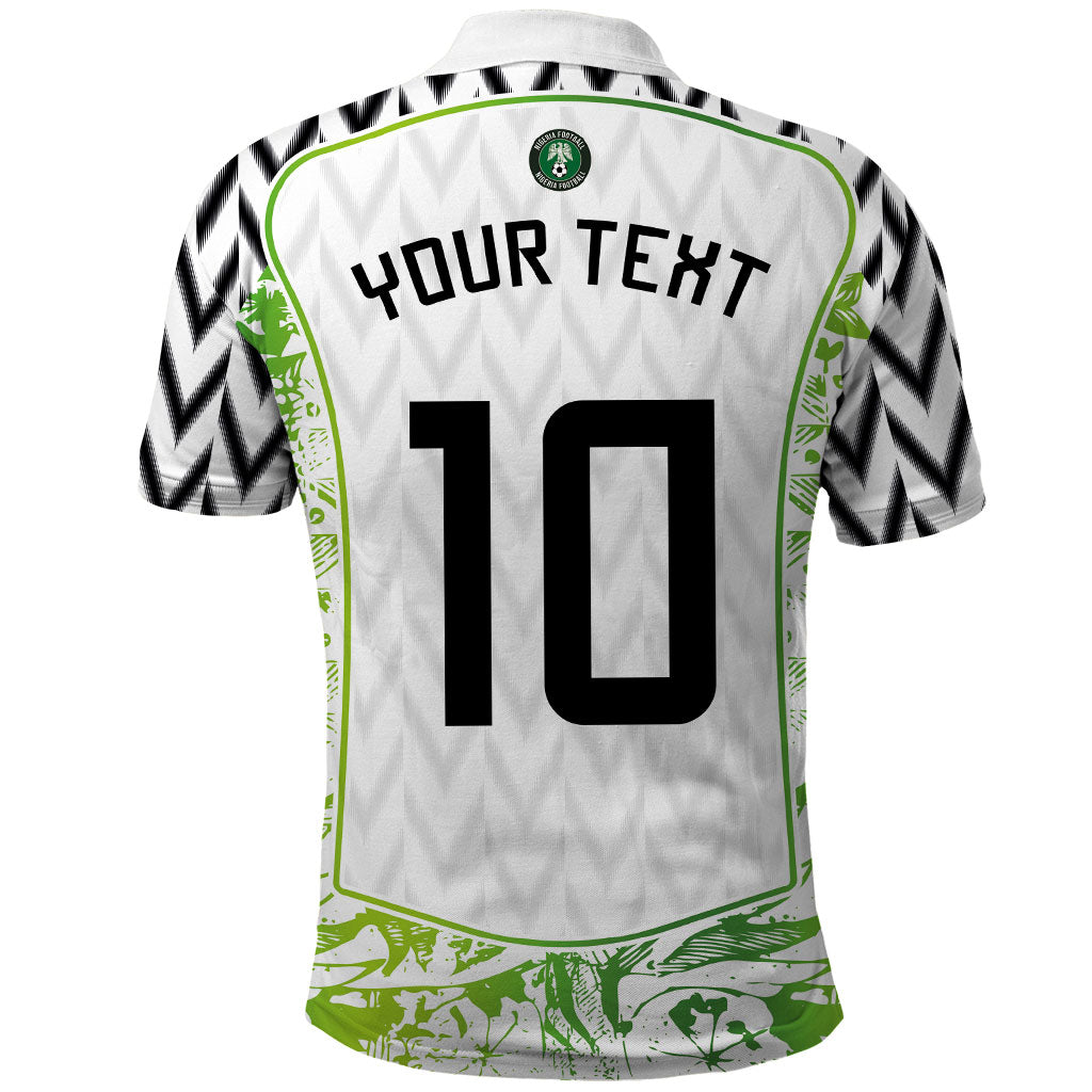 Nigeria National Football Custom Polo Shirt Blokecore T90 Sporty Style
