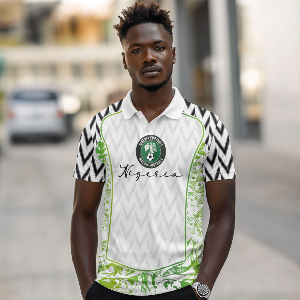 Nigeria National Football Custom Polo Shirt Blokecore T90 Sporty Style