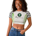 Nigeria National Football Custom Raglan Cropped T shirt Blokecore T90 Sporty Style