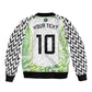Nigeria National Football Custom Sleeve Zip Bomber Jacket Blokecore T90 Sporty Style