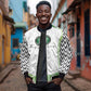 Nigeria National Football Custom Sleeve Zip Bomber Jacket Blokecore T90 Sporty Style