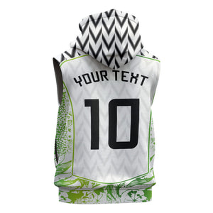 Nigeria National Football Custom Sleeveless Hoodie Blokecore T90 Sporty Style