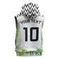 Nigeria National Football Custom Sleeveless Zip Hoodie Blokecore T90 Sporty Style
