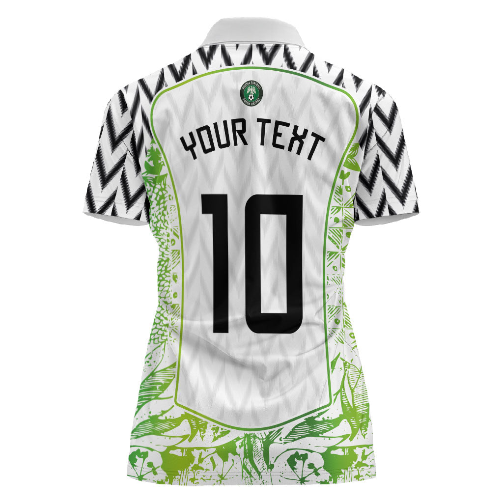 Nigeria National Football Custom Women Polo Shirt Blokecore T90 Sporty Style