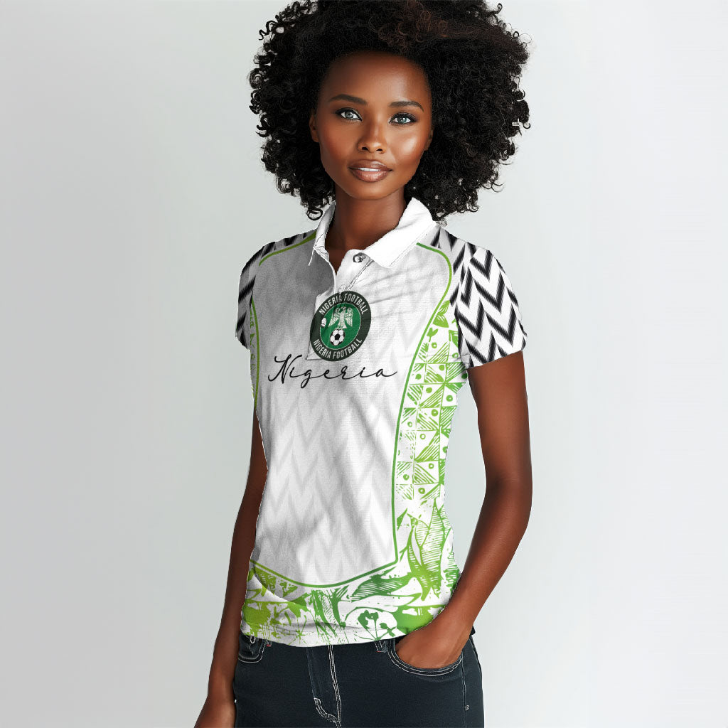 Nigeria National Football Custom Women Polo Shirt Blokecore T90 Sporty Style
