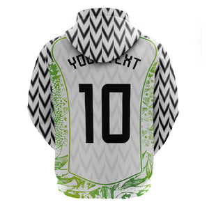Nigeria National Football Custom Zip Hoodie Blokecore T90 Sporty Style