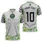 Nigeria National Football Custom Zipper Polo Shirt Blokecore T90 Sporty Style