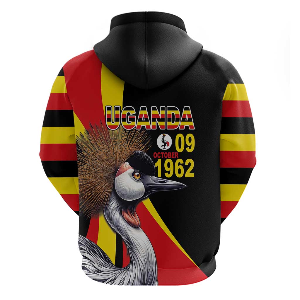 Uganda Independence Day with Crowned Cranes Hoodie