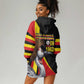 Uganda Independence Day with Crowned Cranes Hoodie Dress