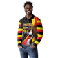 Uganda Independence Day with Crowned Cranes Long Sleeve Polo Shirt