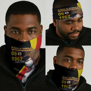 Uganda Independence Day with Crowned Cranes Neck Gaiter - African Pride