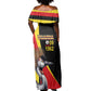 Uganda Independence Day with Crowned Cranes Off Shoulder Maxi Dress
