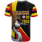 Uganda Independence Day with Crowned Cranes T shirt