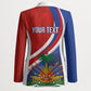 Personalized Haiti and Poland Cultural Fusion Blazer White Eagle and Haitian Independence Symbols