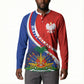 Personalized Haiti and Poland Cultural Fusion Button Sweatshirt White Eagle and Haitian Independence Symbols