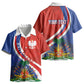 Personalized Haiti and Poland Cultural Fusion Kid Hawaiian Shirt White Eagle and Haitian Independence Symbols LT03