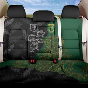 Aotearoa South Africa Rugby Freedom Cup Back Car Seat Cover Kiwi Warriors Haka with King Protea Symbol - African Pride