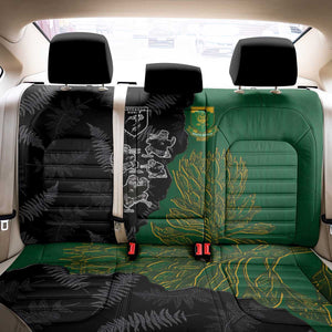 Aotearoa South Africa Rugby Freedom Cup Back Car Seat Cover Kiwi Warriors Haka with King Protea Symbol - African Pride