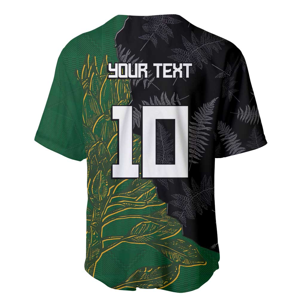 Custom Aotearoa South Africa Rugby Freedom Cup Baseball Jersey Kiwi Warriors Haka with King Protea Symbol - African Pride