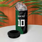 Custom Aotearoa South Africa Rugby Freedom Cup 4 in 1 Can Cooler Tumbler Kiwi Warriors Haka with King Protea Symbol - African Pride