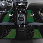 Aotearoa South Africa Rugby Freedom Cup Car Mats Kiwi Warriors Haka with King Protea Symbol - African Pride